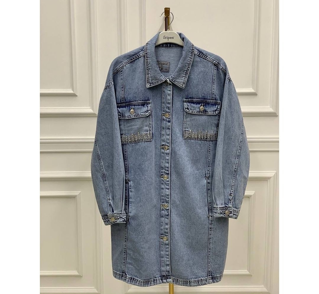 Cep%20Kapaklı%20Oversize%20Ara%20Boy%20Kot%20Denim%20Ceket